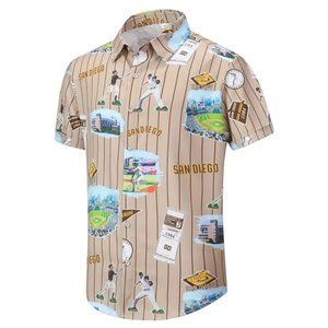 New San Diego Padres Button Up Shirt Men's